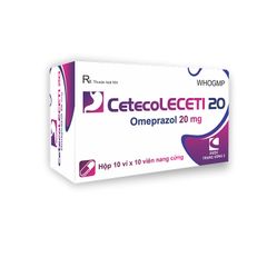 Cetecoleceti 20 - Điều trị và phòng ngừa viêm loét dạ dày - tá tràng, trào ngược dạ dày - thực quản (Hộp 10 vỉ x 10 viên)