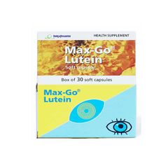 Thực phẩm chức năng Imexpharm Max Go Lutein - Hỗ trợ làm giảm triệu chứng khô mắt, mỏi mắt, nhức mắt (Hộp 3 vỉ x 10 viên)