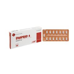 Diaprid 4 - Điều trị đái tháo đường tuýp 2 không phụ thuộc insulin (Hộp 2 vỉ x 15 viên)