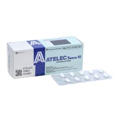 Atelec tablets 10 - Điều trị tăng huyết áp (Hộp 10 vỉ x 10 viên)