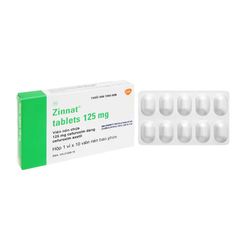Zinnat tablets 125mg - Điều trị các nhiễm khuẩn (Hộp 1 vỉ x 10 viên)