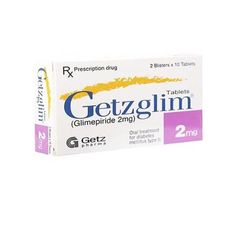 Getzglim 2mg - Điều trị đái tháo đường type 2 (Hộp 2 vỉ x 10 viên)