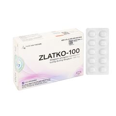 Zlatko-100 - Điều trị tiểu đường tuýp 2 không phụ thuộc insulin (Hộp 3 vỉ x 10 viên)