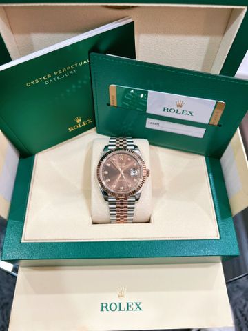  Rolex Datejust 126331 Demi Mặt Số Chocolate 41mm - Cọc Số Kim Cương 