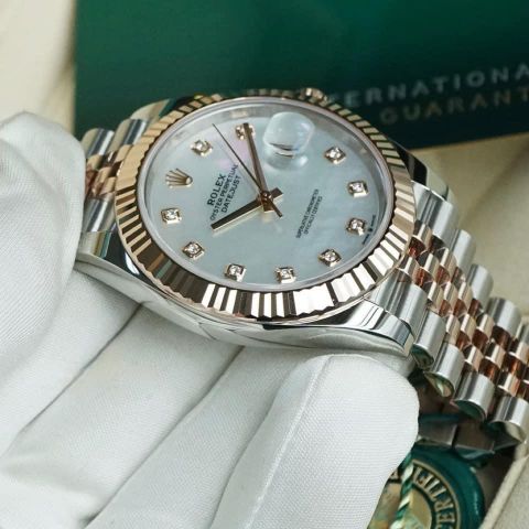  Đồng Hồ Rolex Datejust 126331 Demi Mop - Cọc Số Kim Cương 41mm 