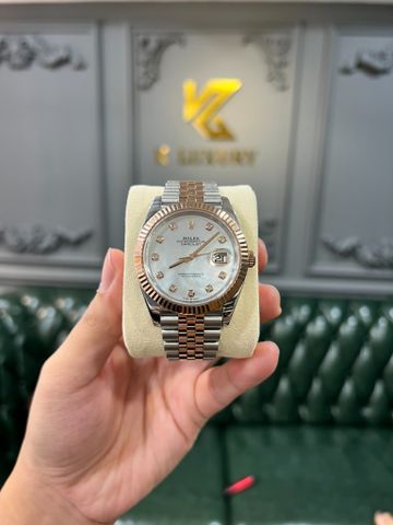  Đồng Hồ Rolex Datejust 126331 Demi Mop - Cọc Số Kim Cương 41mm 