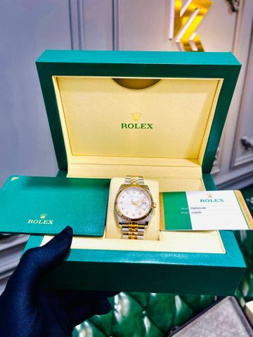  Đồng Hồ Rolex Datejust 36mm 116233 Mặt Số Vi Tính Trắng 