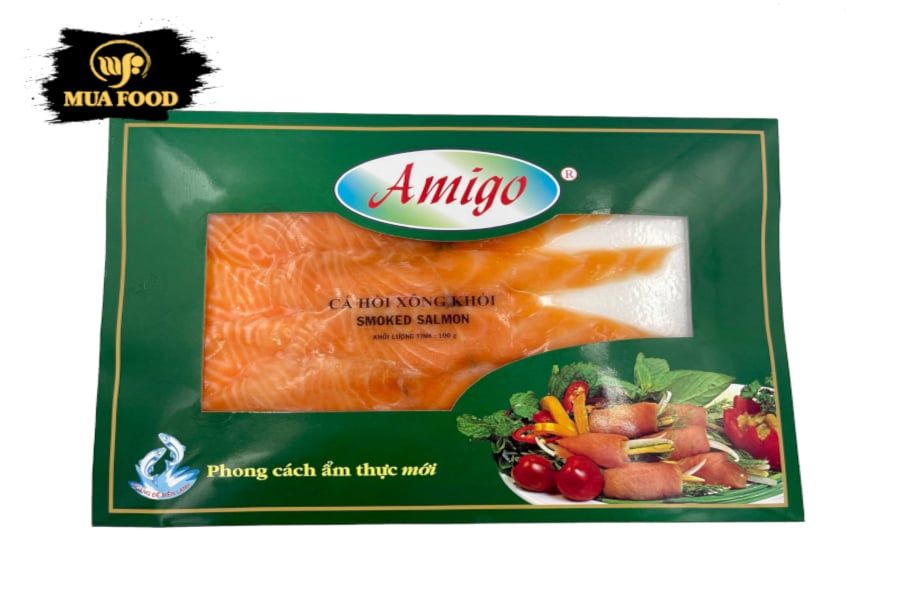 CÁ HỒI XÔNG KHÓI CẮT LÁT (100G)