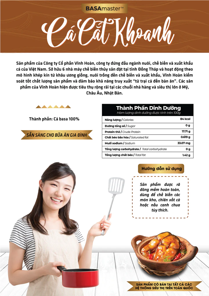 CÁ BASA CẮT KHOANH (500G)