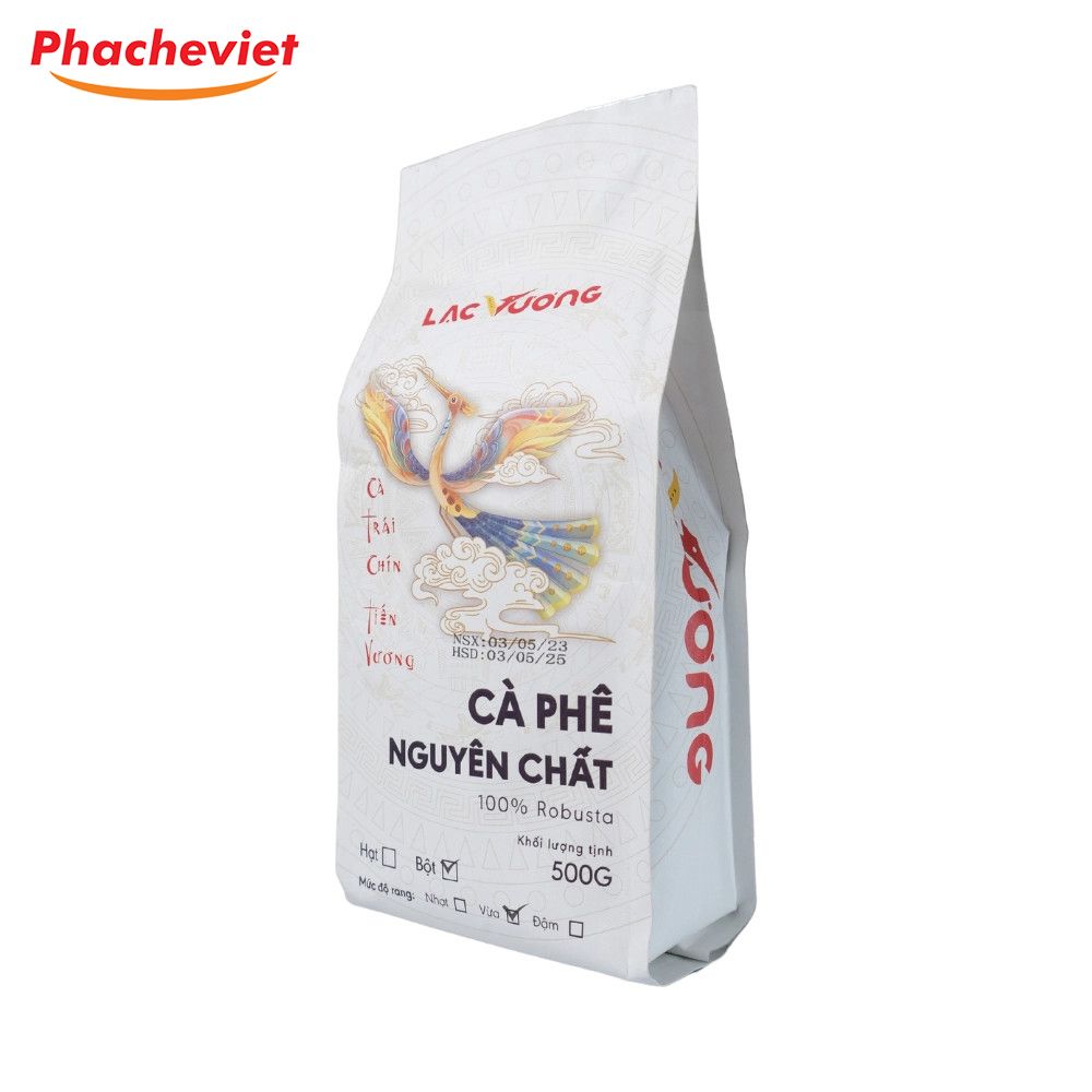 Cà Phê Lạc Vương 100% Robusta Bột 500g