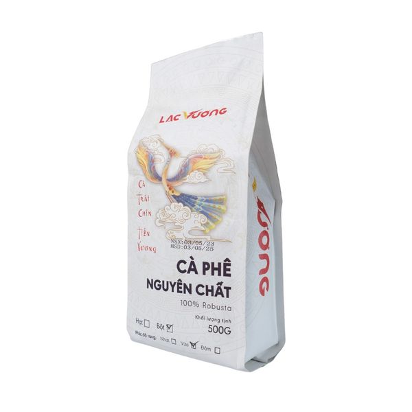 Cà Phê Lạc Vương 100% Robusta Bột 500g