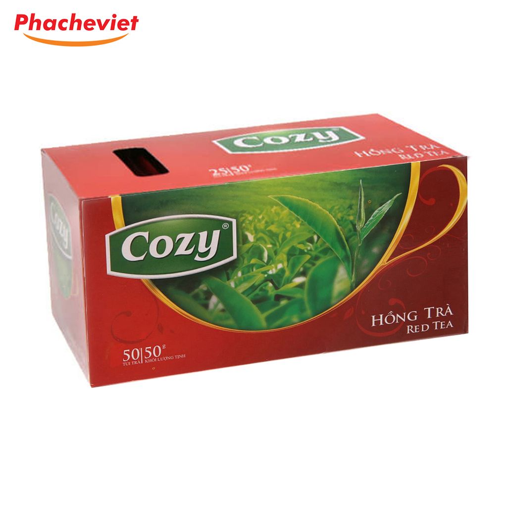 Hồng Trà túi lọc cozy -hộp 50gr (25 gói x 2g)