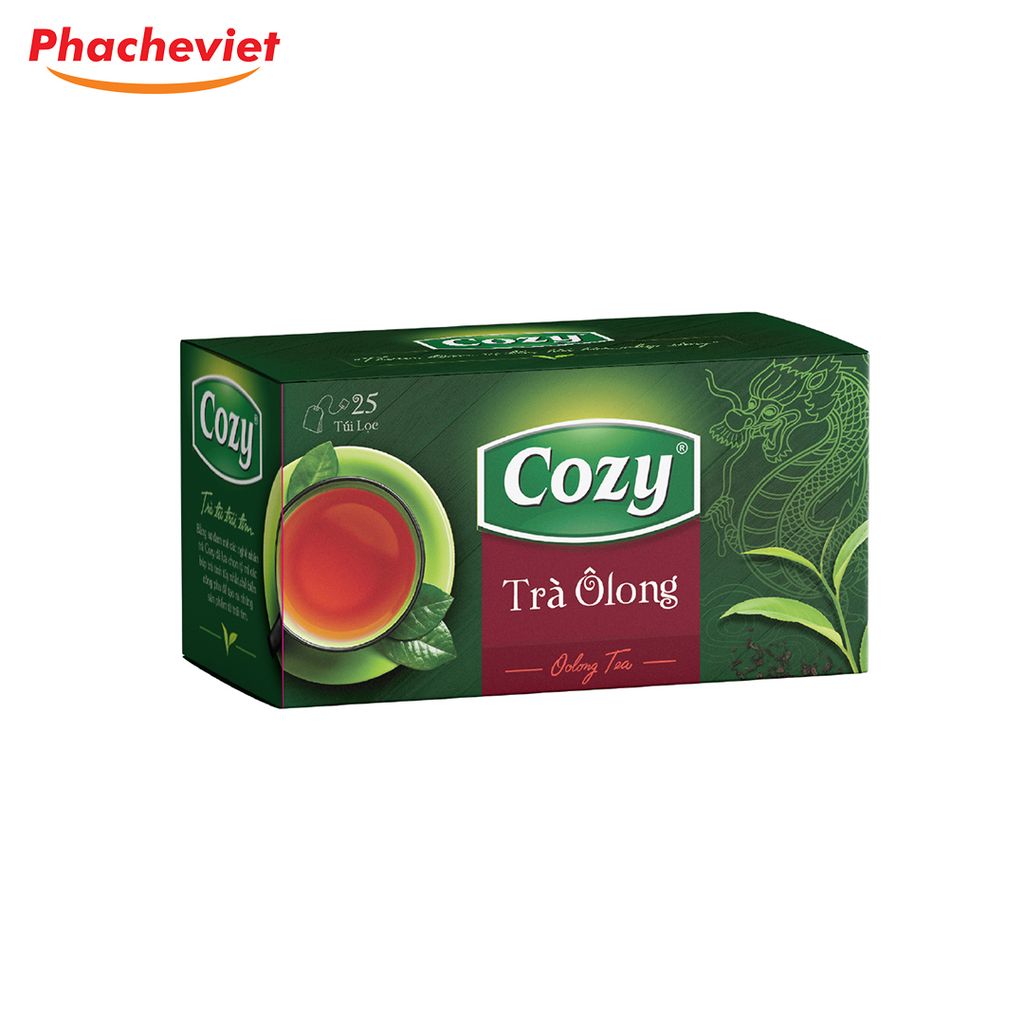 Cozy Oolong dạng túi lọc- hộp 50gr 20 gói