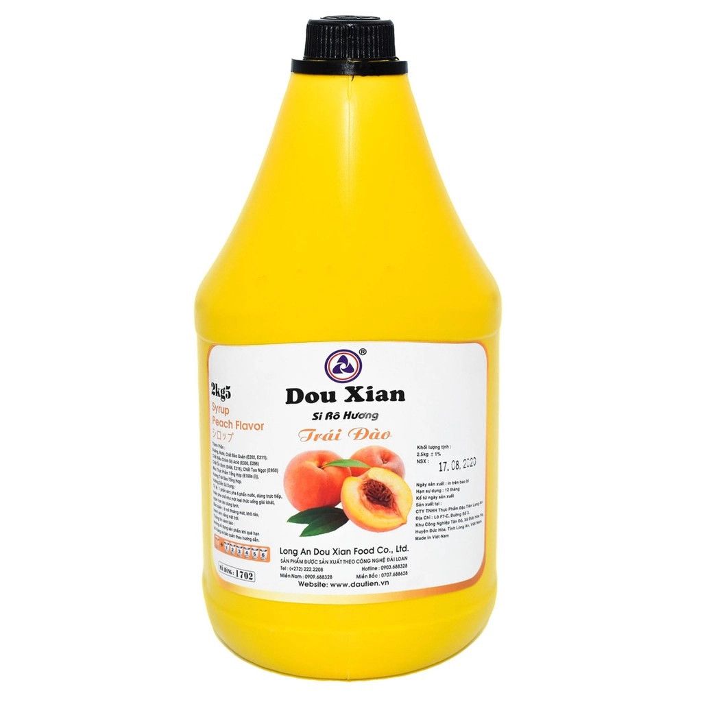 Syrup Douxian 2.5kg nhiều hương vị