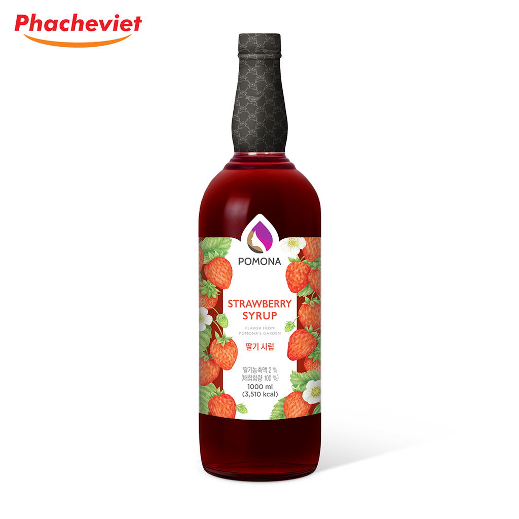 Syrup Pomona Dâu Tây 1L