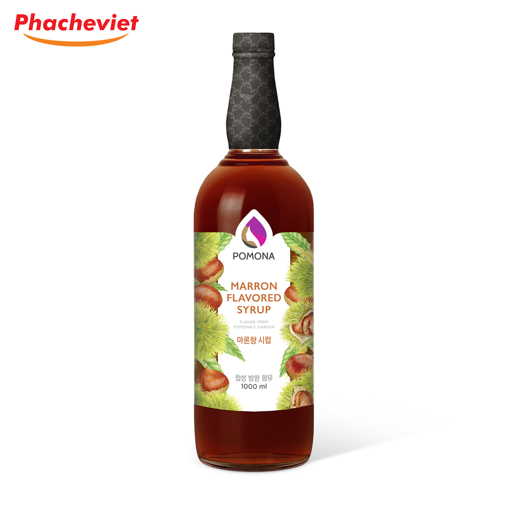 Syrup Pomona Marron Hạt dẻ 1L