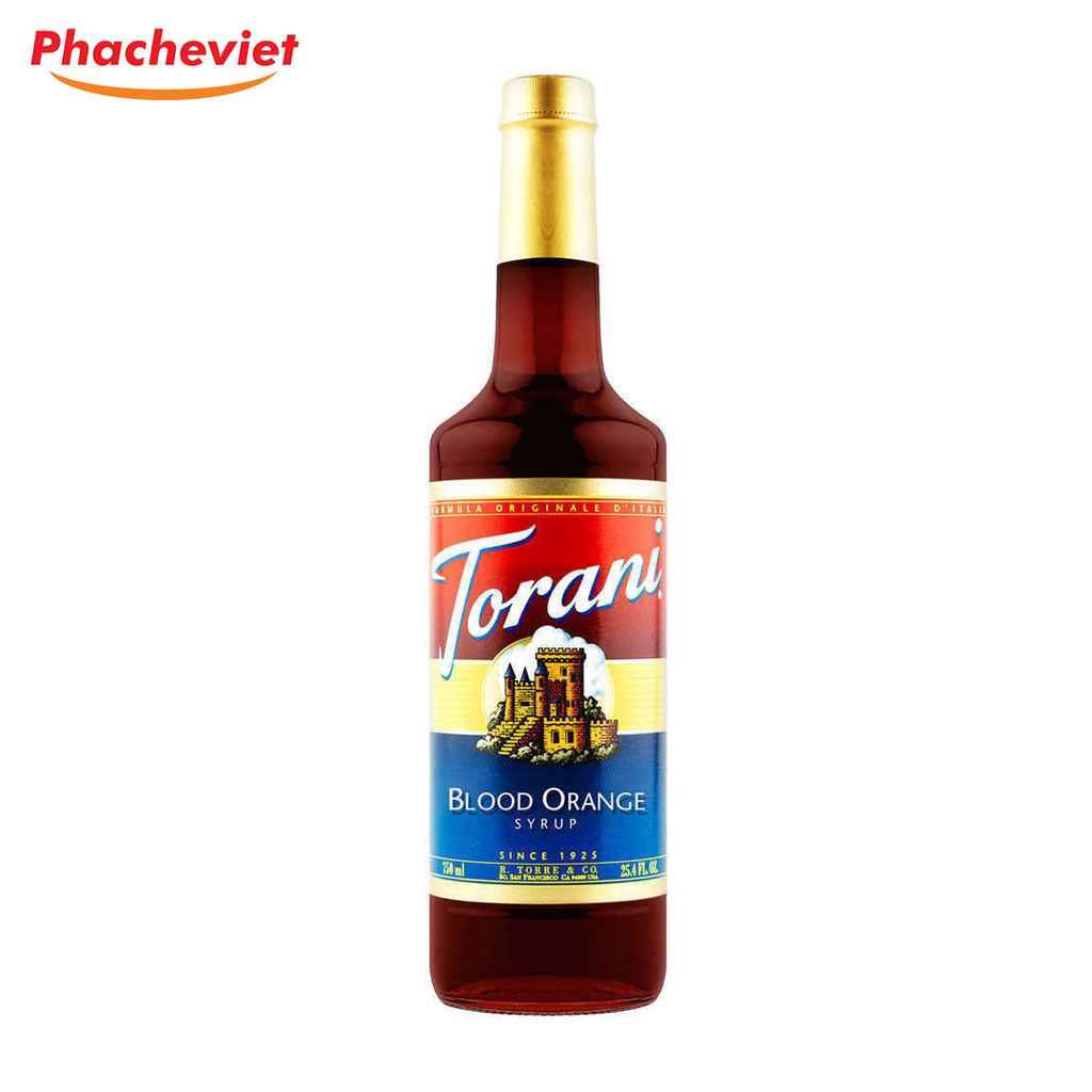 Syrup Torani Cam Đỏ (Blood Orange) 750ml