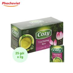 Trà túi lọc cozy hương sen-hộp 50g (25 gói x 2g)