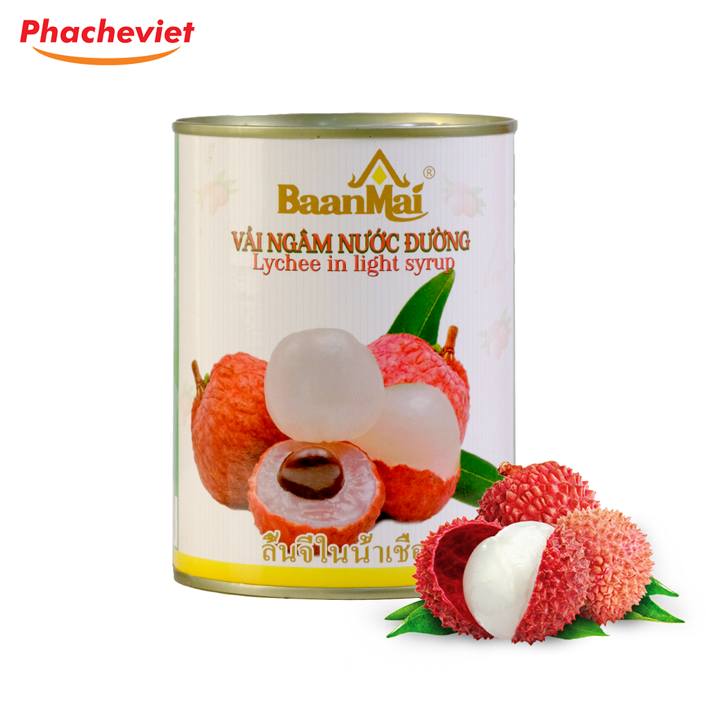 Vải Ngâm Baan Mai 560g