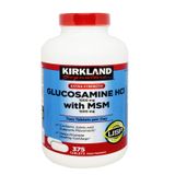  Glucosamine HCl MSM 1500mg (Mỹ) 375 viên hỗ trợ xương khớp 