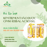  Kem chấm mụn thảo dược Omni Herbal Acne từ Ấn Độ 