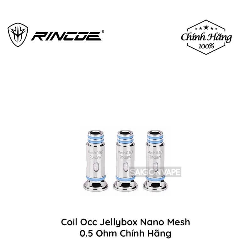  Coil Occ Rincoe Jellybox Nano Mesh 0.5 Ohm Chính Hãng 