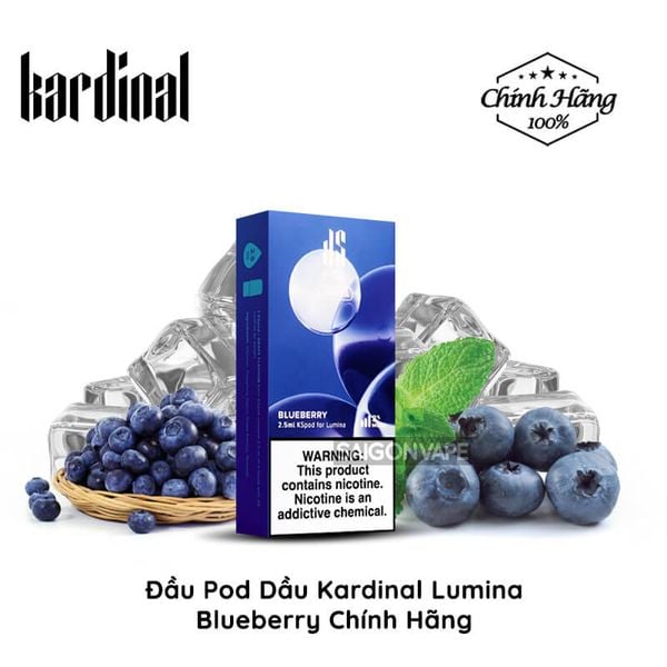 Đầu Pod Dầu Kardinal Lumina Blueberry Chính Hãng Uy Tín Giá Rẻ