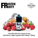  Frozen Fruity Iced Burst Logan Lychee Salt 30ml Tinh Dầu Vape Mỹ Chính Hãng 