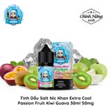  Khan Extra Cool Passion Fruit Kiwi Guava Salt 30ml Tinh Dầu Vape Mỹ Chính Hãng 