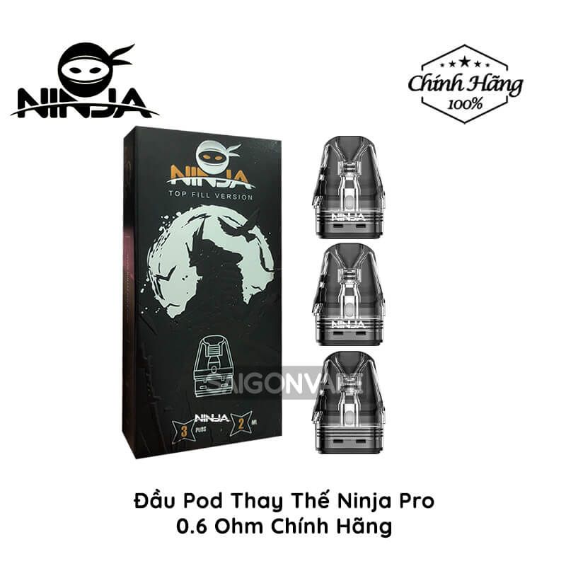 Đầu Pod Thay Thế Ninja Pro Dùng Chung Oxva Xlim Pro 0.6 Ohm Chính Hãng 
