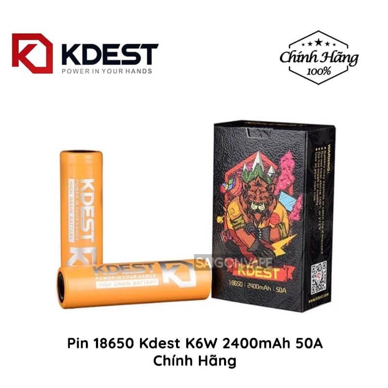  Pin IMR Kdest 18650 2400mAh 50A Chính Hãng 