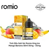  Romio King Ice Mango Banana Salt 30ml Tinh Dầu Vape Chính Hãng 
