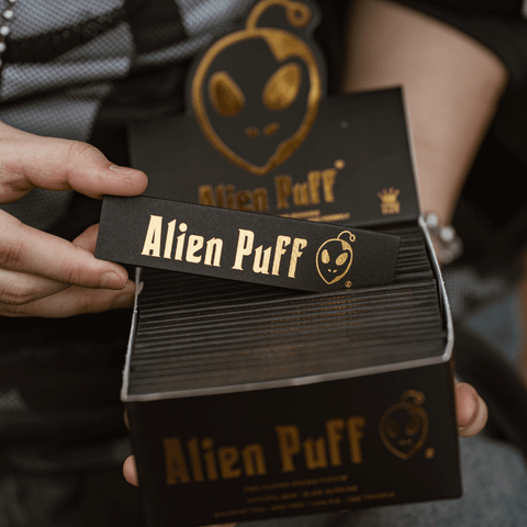  GIẤY CUỐN ALIENPUFF ĐEN VÀNG  HP102 