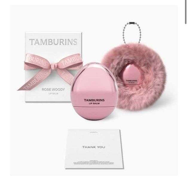Lip Balm Rose Woody + Fur Keyring