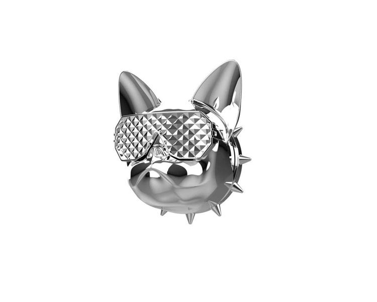 GAZE G.DOG Car Air Freshener - Clean Cotton (Chrome Silver)