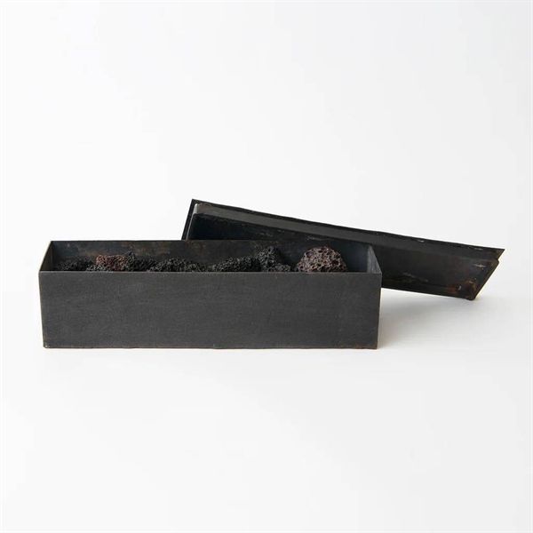 Đá thơm MAD ET LEN - Black block lavarock 28x7x7 (Dark Wood) + tinh dầu 15ml