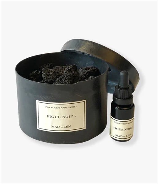 Đá thơm MAD ET LEN - Monarchia 12x10 Lava Rock (Figue Noire) + tinh dầu 15ml
