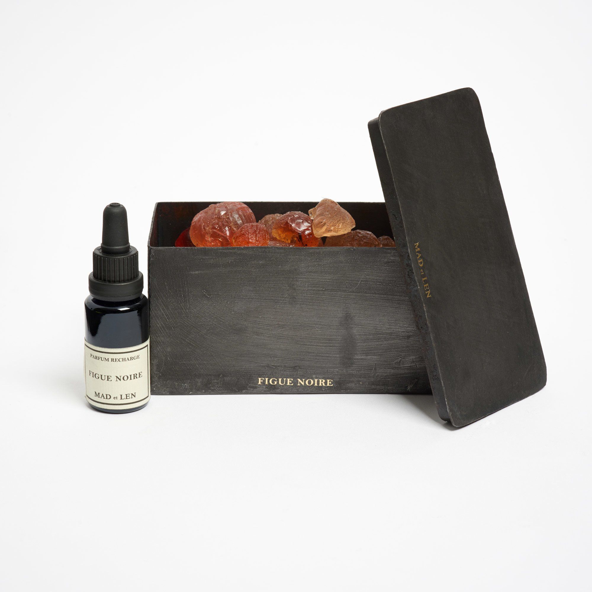 Đá thơm MAD & LEN Black block amber (Thé Sichuan)
