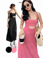 Đầm Bodycon Muslic Kiểu Cut Out - KA14