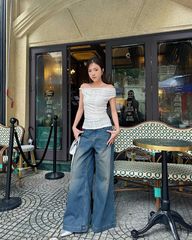 Quần Jeans Y2K Ống Suông Rộng - KS11