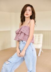 Quần jeans suông mài rách - HJN03