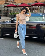 Quần jeans boyfriend rách - JN15