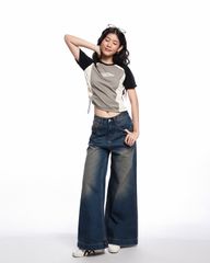 Quần Jeans Y2K Ống Suông Rộng - KS11