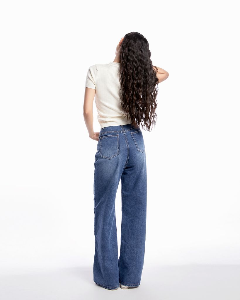 Quần Jeans Ống Rộng - KAU16