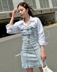 Đầm Denim Cúp Ngực - KS15