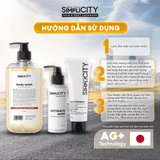 Combo Làm sạch 3in1 Sữa tắm tinh dầu, sữa rửa mặt và dung dịch vệ sinh