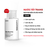 Nước tẩy trang sạch bụi bẩn và dầu nhờn tức thì Micellar water 200ml