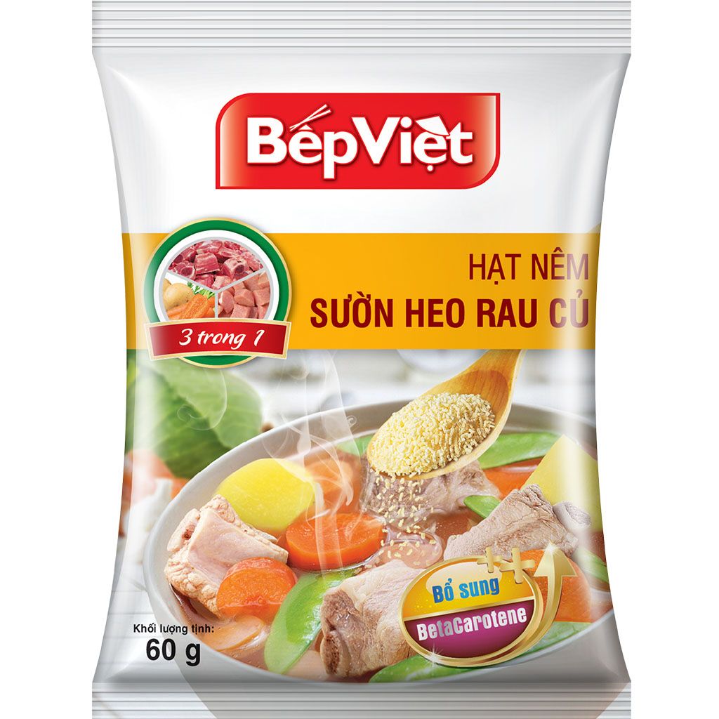 Hạt nêm sườn heo rau củ 60gr