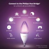  Đèn Philips Hue White and Color Ambiance Candle E12/E14 