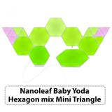  Nanoleaf Baby Yoda – Mix Hexagon & Mini Triangle Expansion – 17 Panels 